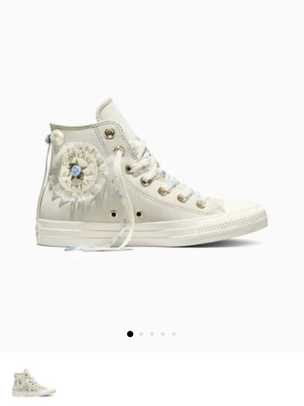 Converse All Star High Top Sneaker - Floral Ruffle